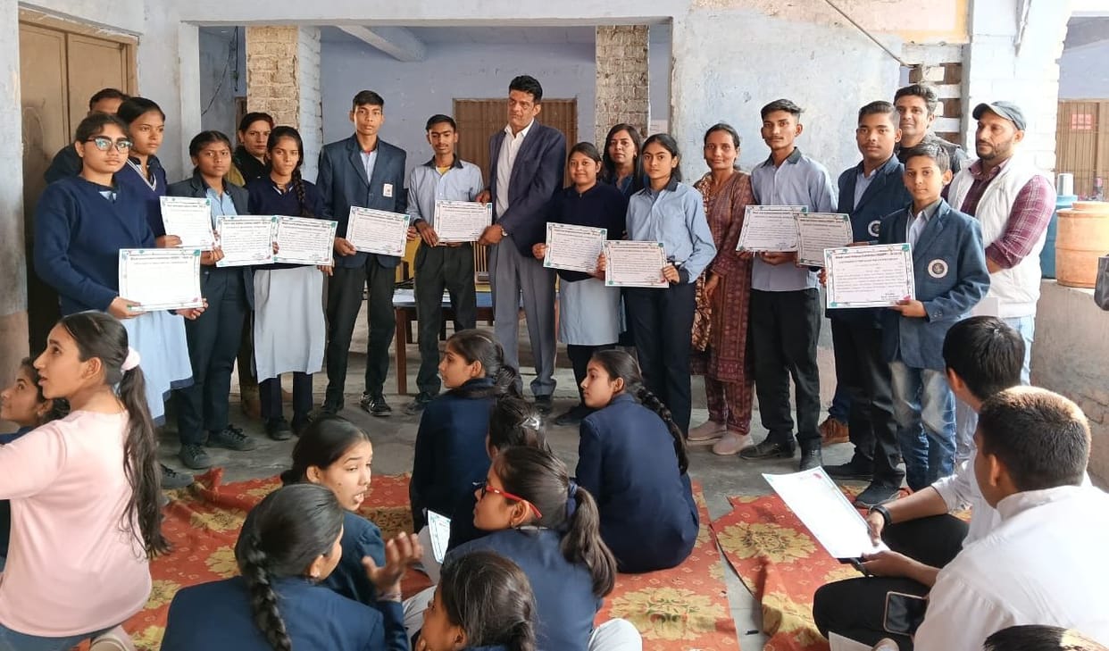 Students showcased their scientific talent in the science exhibition competitions.