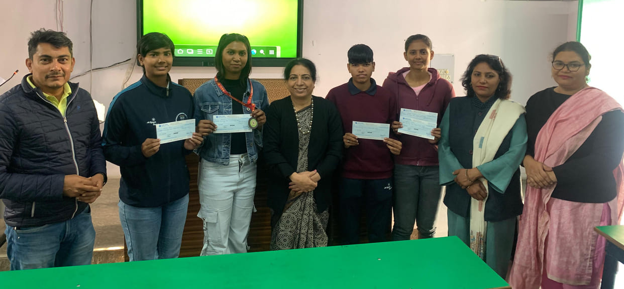 Bronze medal winning students were honored in the college
