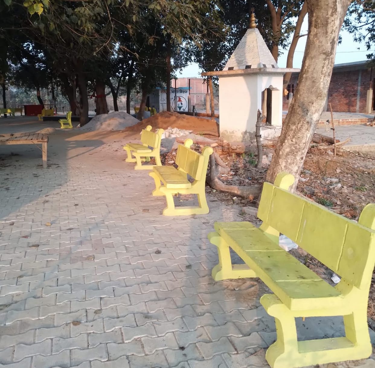 The construction of Jind Baba site has stopped due to lack of budget.