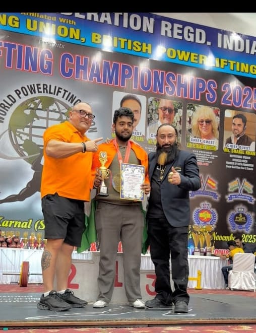 Divansh of Palampur won gold in the World Powerlifting Championship