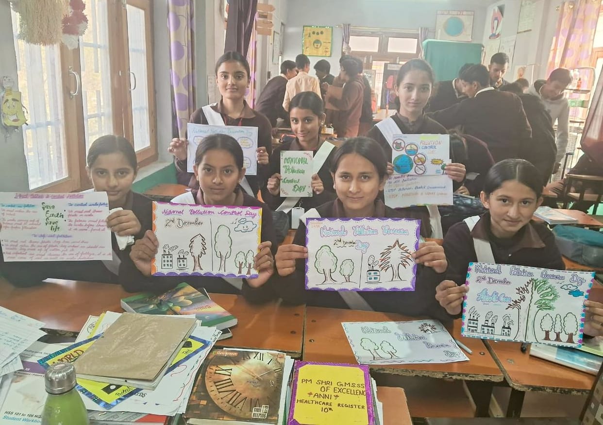 National Pollution Prevention Day celebrated at PM Shri Government Model Senior Secondary School, Aani