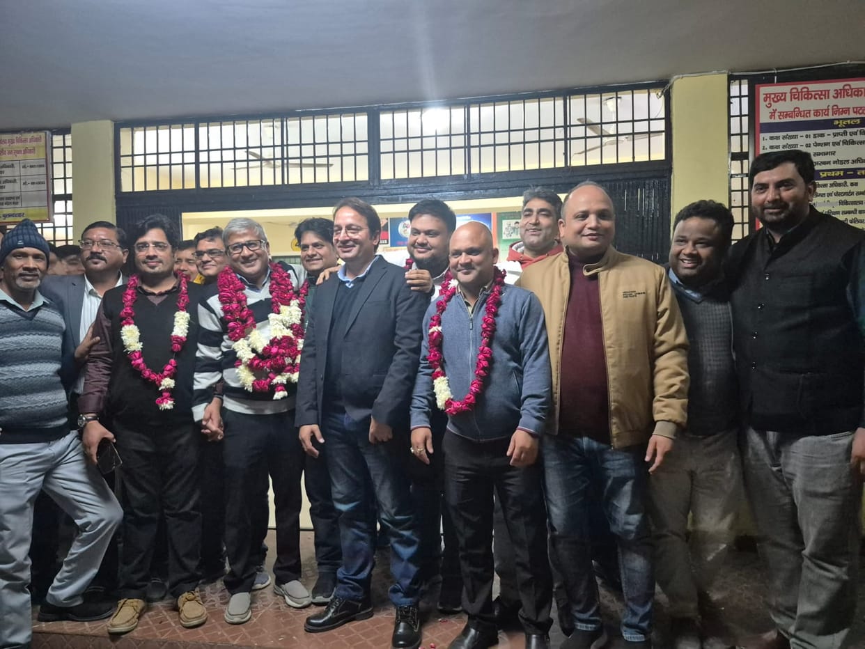 Dr. Vikas Rai became the President of the Provincial Medical Services Association, Dr. Naval Kishore became the Secretary