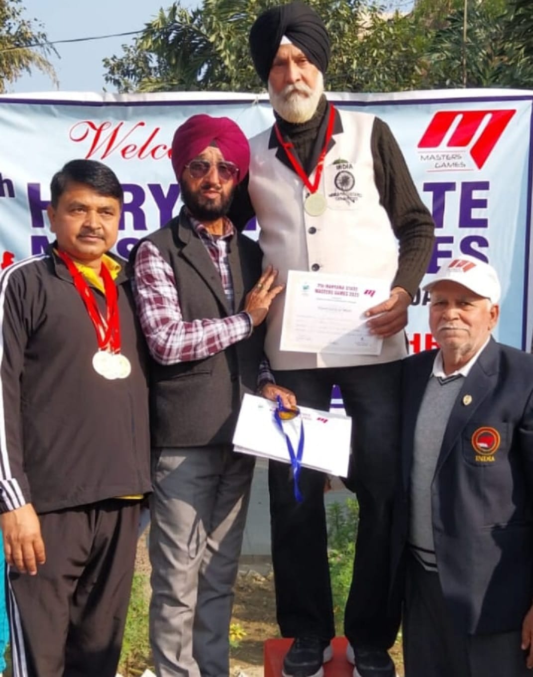 Gurdeep Singh won three gold medals