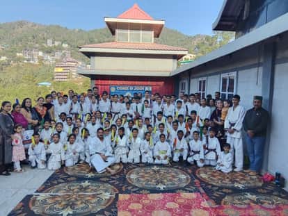 81 children showed their talent in the Karate Belt Grading Examination.