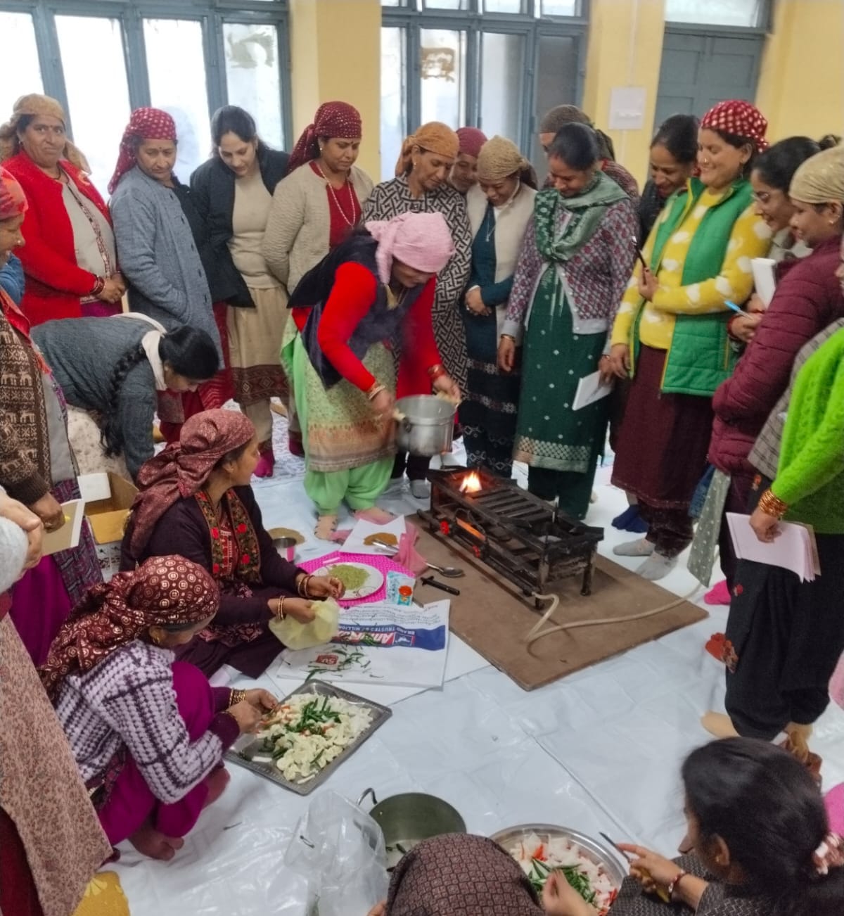 Women of self-help groups are taking training to become self-reliant