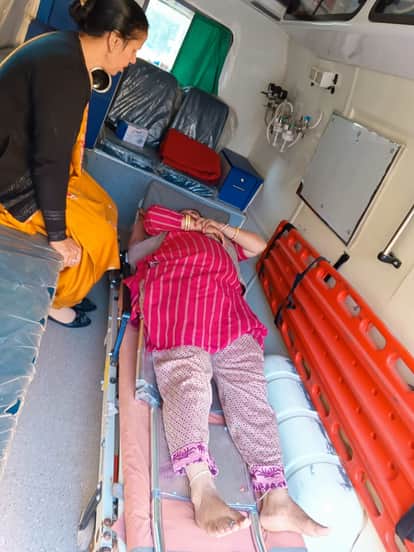 A pet bull attacked a woman in Kothi.