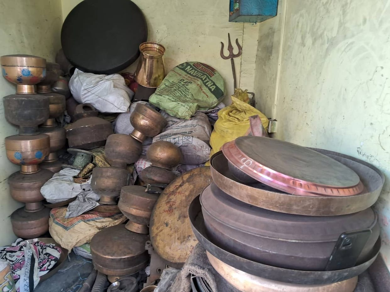 Brass utensils shine, sales increase