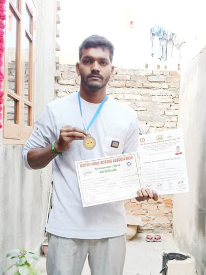Despite being disabled, Sultan is winning medals in boxing.