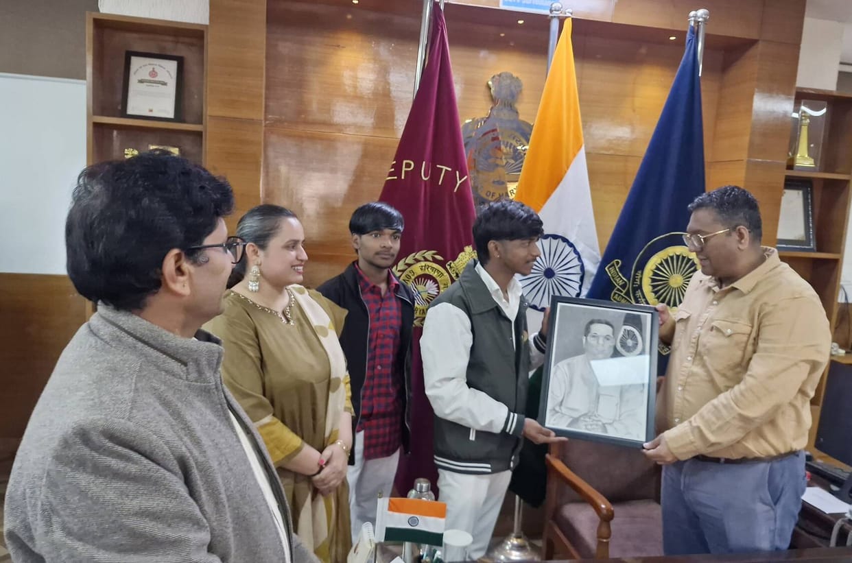 Students presented handmade sketches to DC