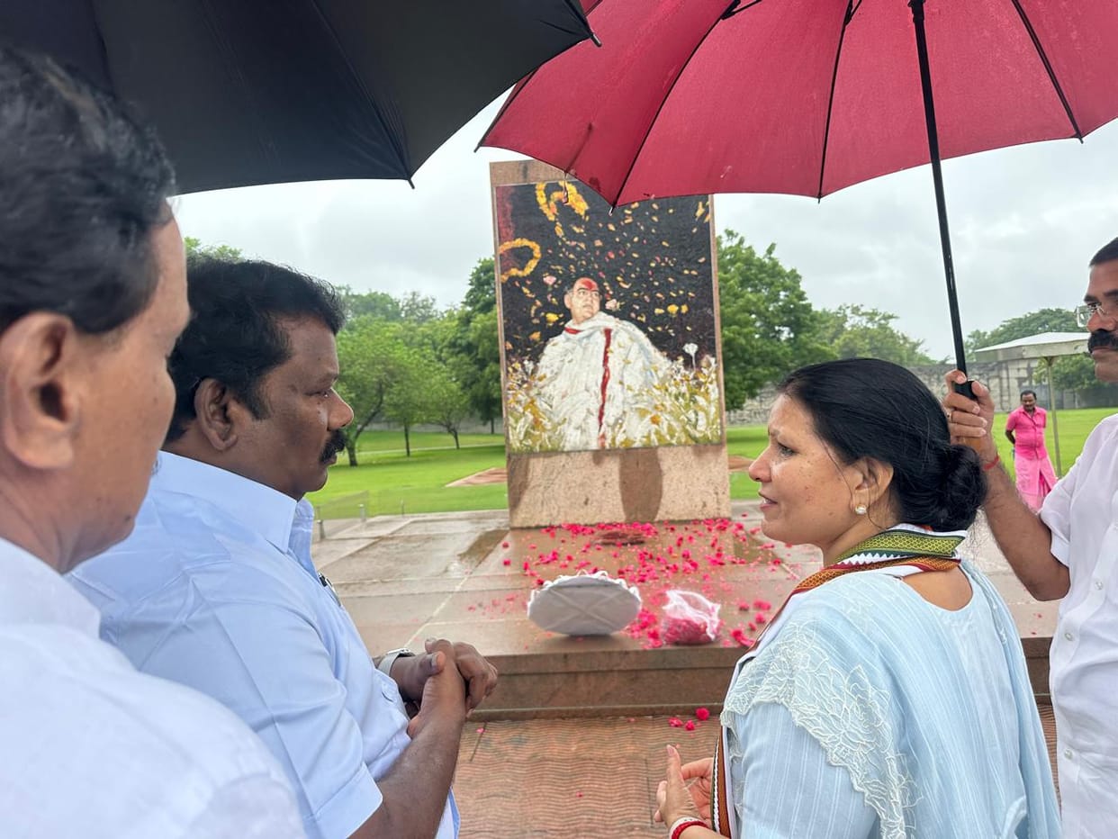 Former minister Bhukkal visited Rajiv Gandhi's martyrdom site during his visit to Tamil Nadu.