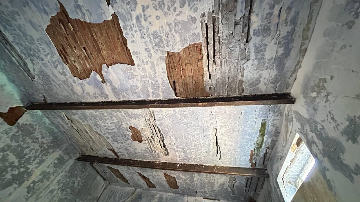 The 70-year-old Inter College building fell into disrepair, with eight classrooms closed for safety reasons.