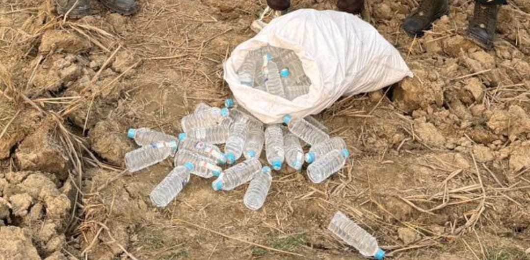 Smugglers have changed their tactics...smuggling Nepali liquor in sacks.