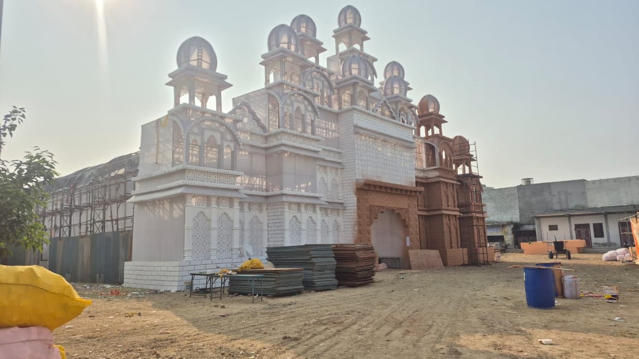 Construction of pandal stopped for using thermocol seats and wood, permission for Panchkalyanak also cancelled