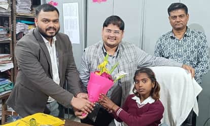 Student Sonam became the District Disability Empowerment Officer for a day.