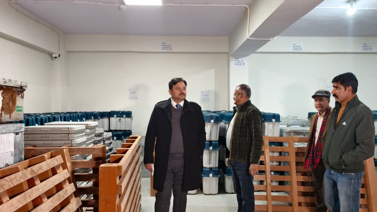 Deputy Commissioner inspected Fagu EVM Warehouse