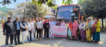 Panchayat representatives went to Dharamshala on an exposure visit