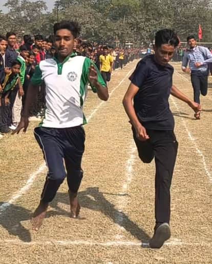 Chitrang and Ayushi came first in the race