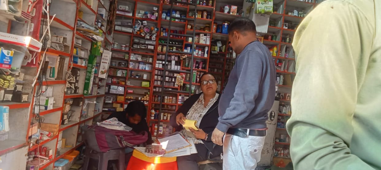 Samples for four suspected drugs were taken from two medical stores.