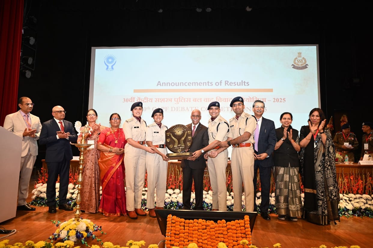 CISF secured first position in the debate competition for the 12th time.