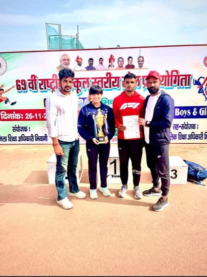 Players from SAI Centre won 3 gold medals in National Athletics