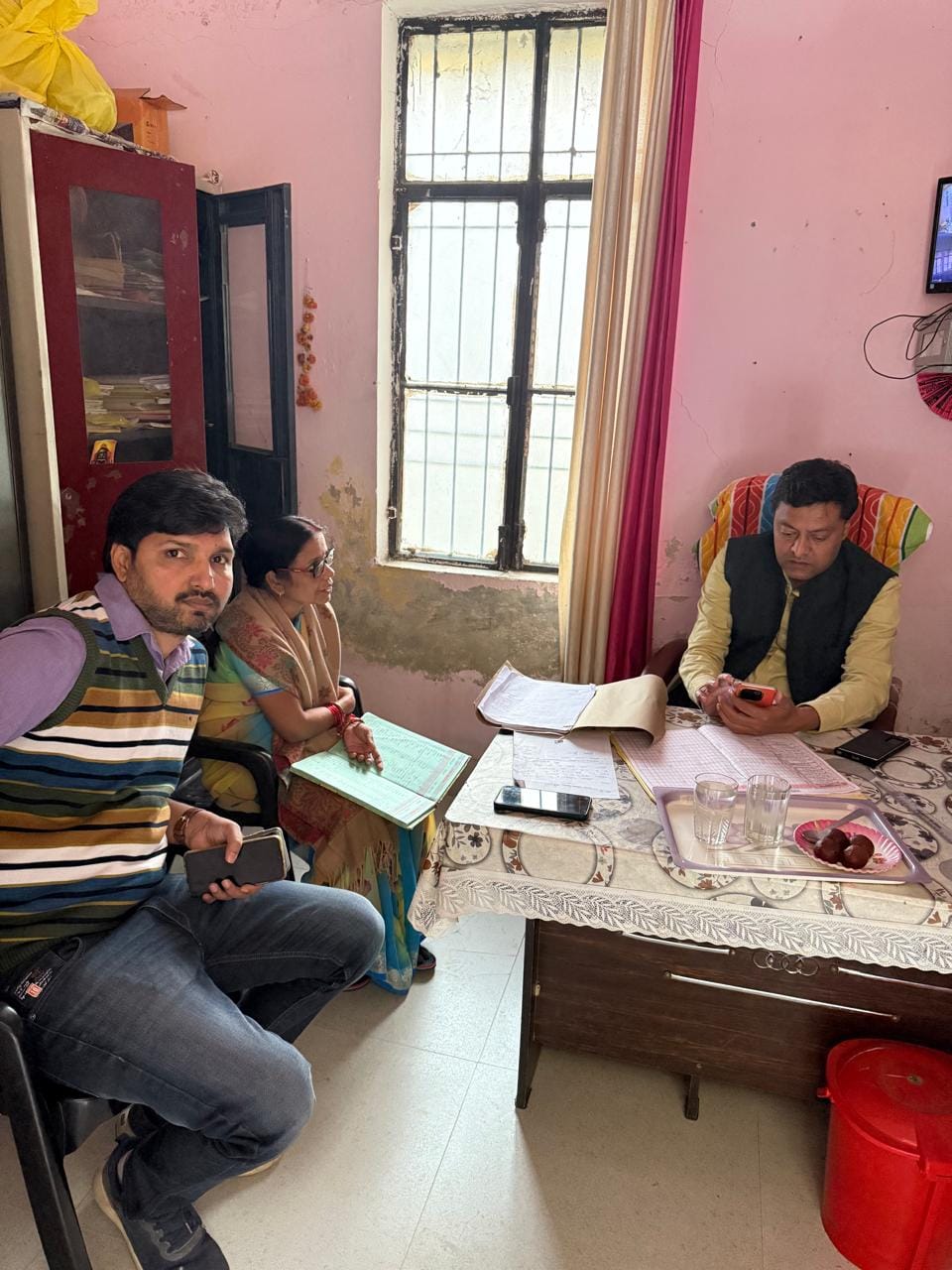 BSA inspected the quality of teaching in Kasturba Vidyalaya