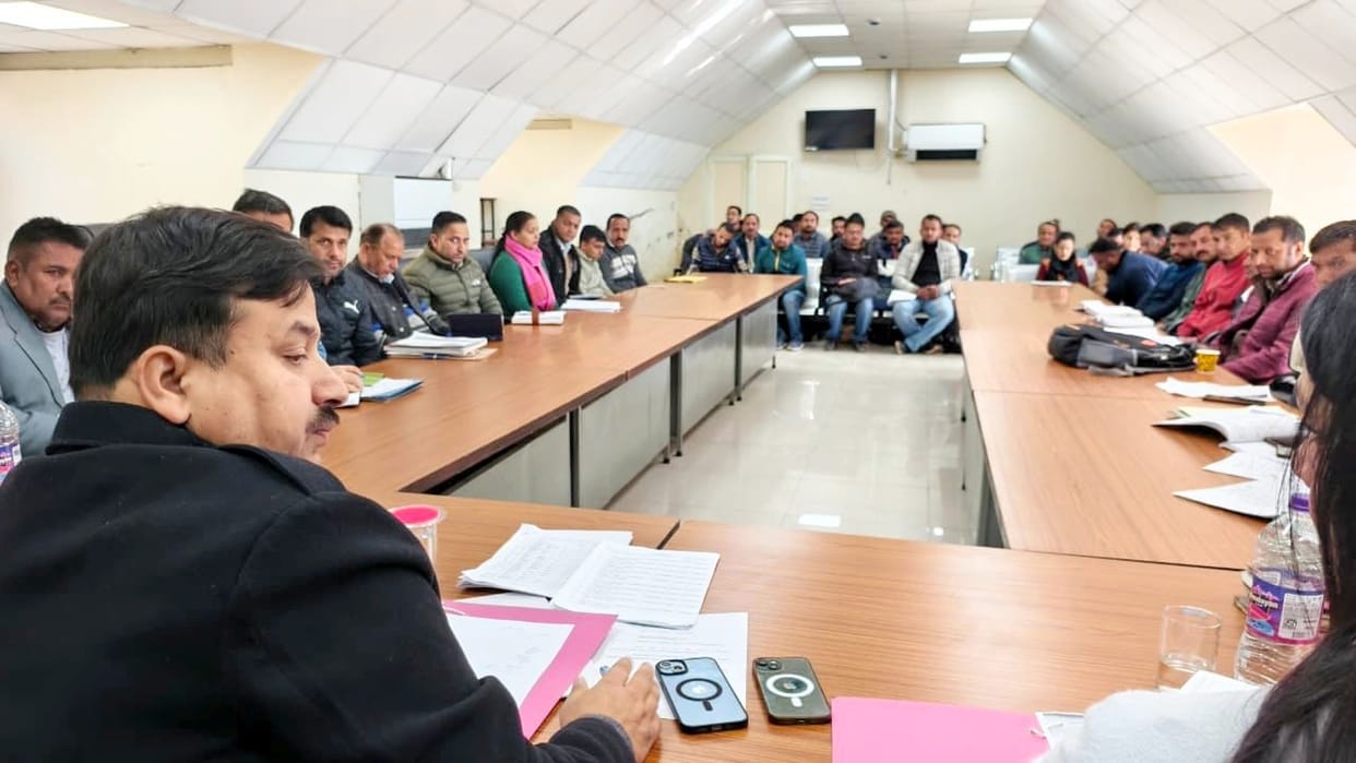 Deputy Commissioner's meeting with Patwaris in Theog