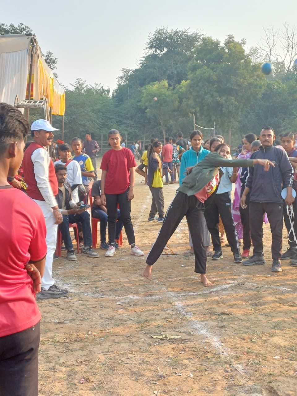 BRS Academy won in Kabaddi and Gaur's team won in Volleyball