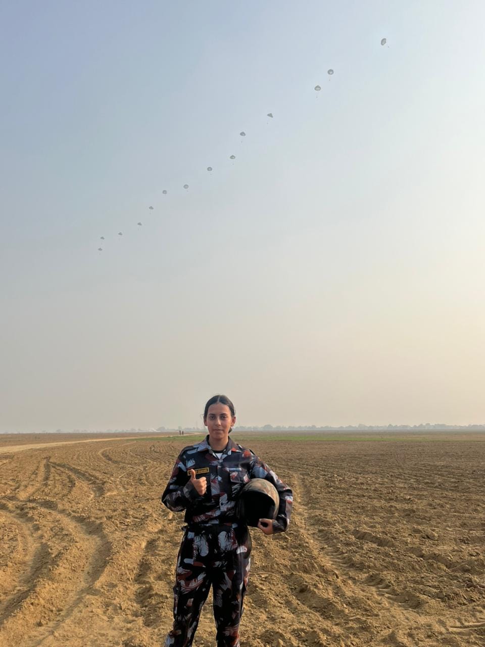 Yamini Chahar jumped from a height of 1250 feet