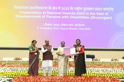 Dr. Shruti More honoured with National Award 2025 in Delhi