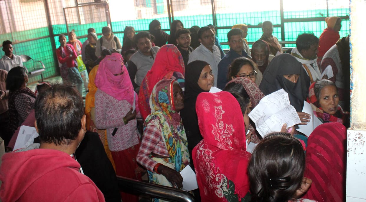 Patients are wandering due to the absence of a doctor in the district hospital