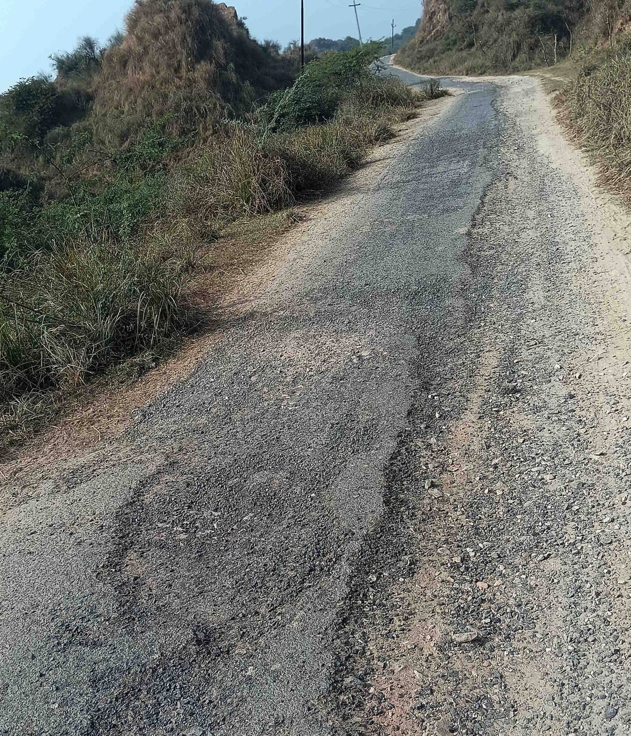 The road to Bhagwanpura village is cut off due to Chambal floods.