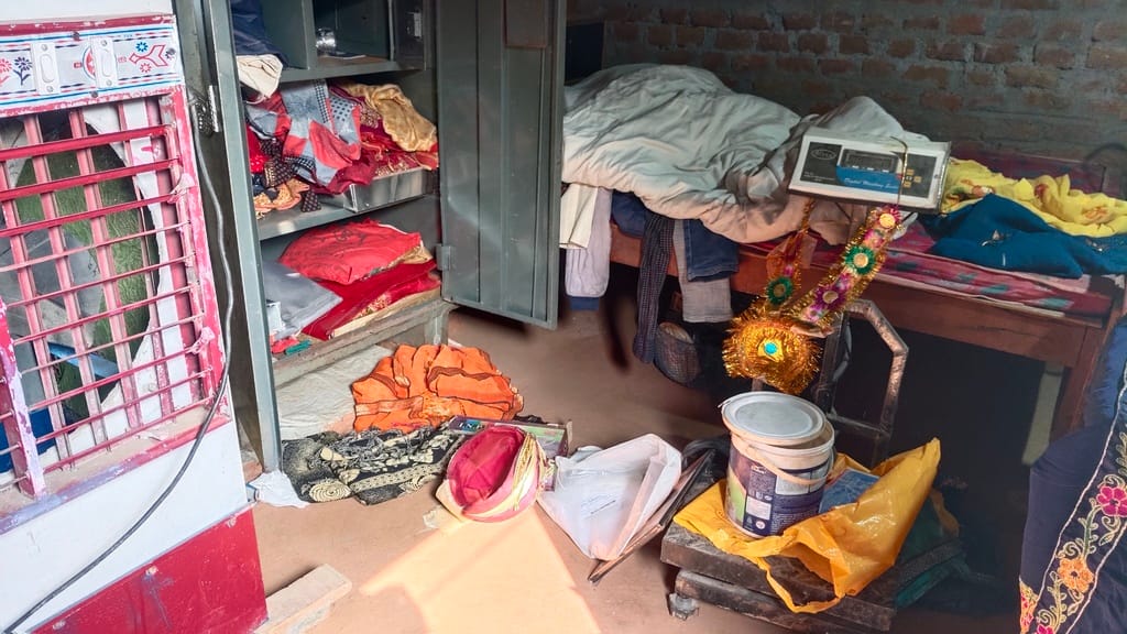 Thieves took away cash and jewellery from the cupboard