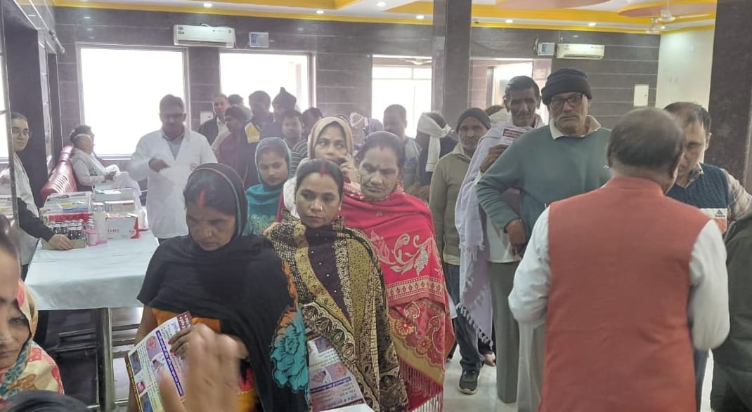 People benefited from the eye camp