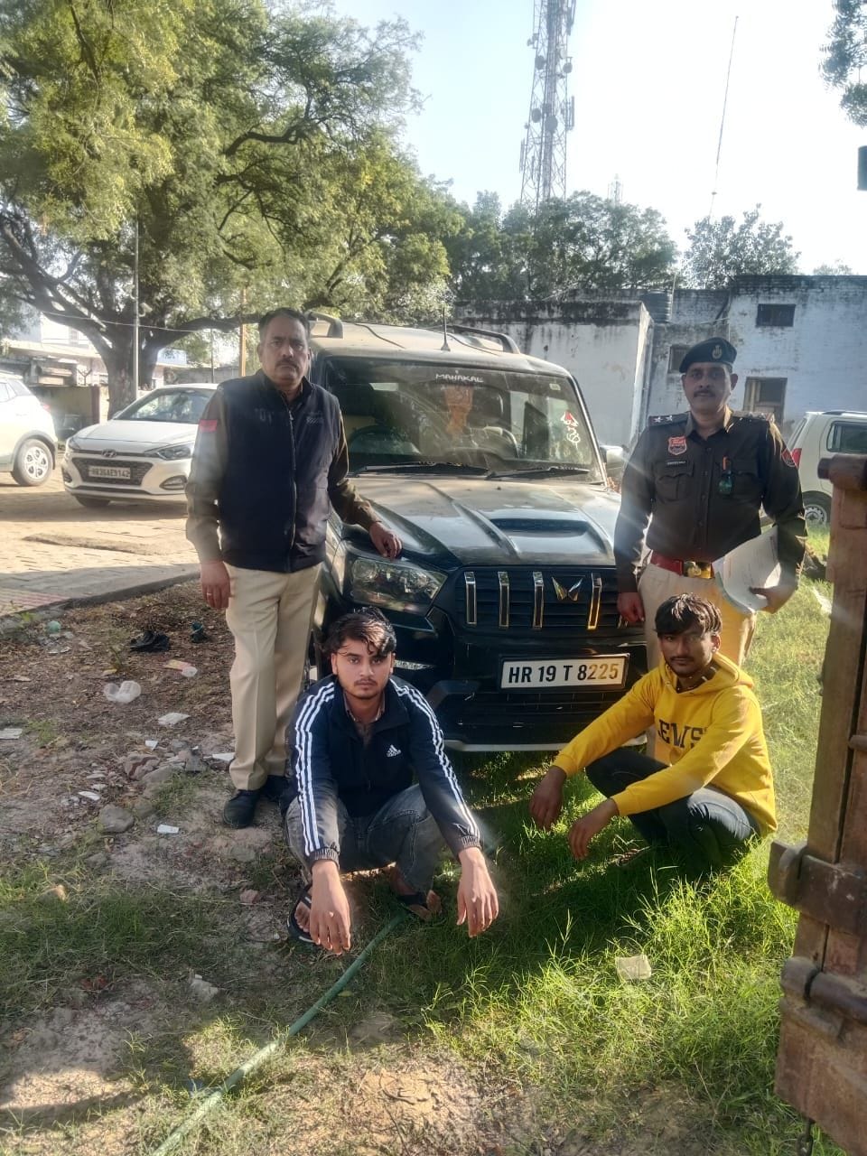 Scorpio and stick recovered, two accused sent to jail