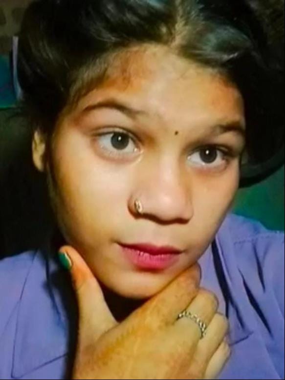 The body of a teenage girl who had left her home at night was found hanging from a tree.