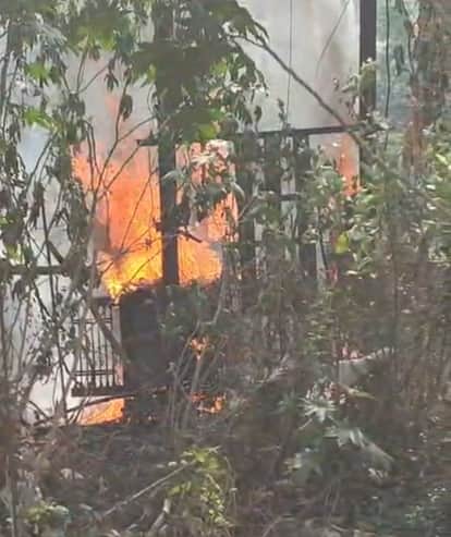 A cat jumping on a transformer caused a short circuit, resulting in a fire, disrupting power supply to 300 homes.