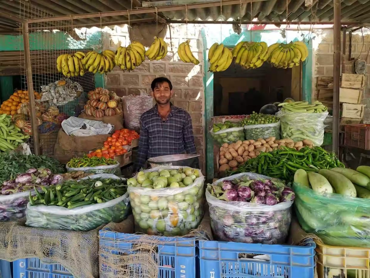 Drop in prices of vegetables with a knock of frost