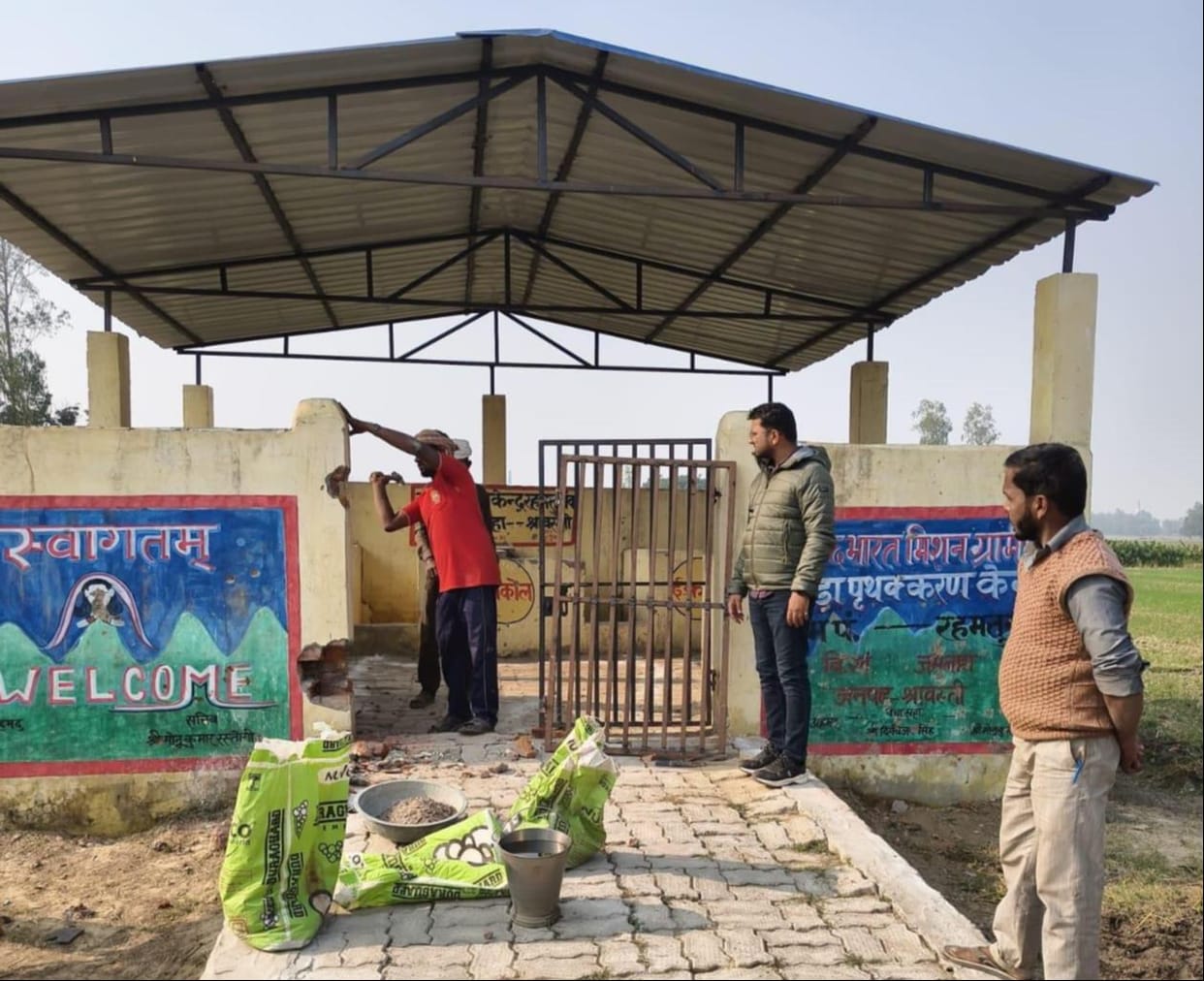 Repair and cleaning of garbage disposal centers started after suspension of secretaries