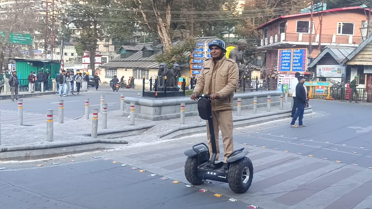 Police in Nainital start patrolling with Segway scooters