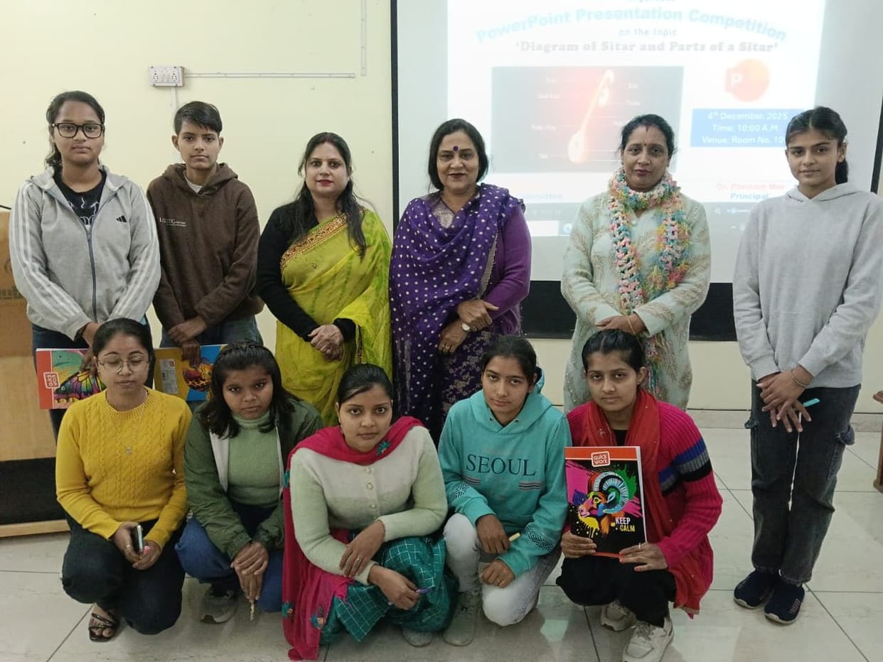 Rani stood first in the power point presentation competition.