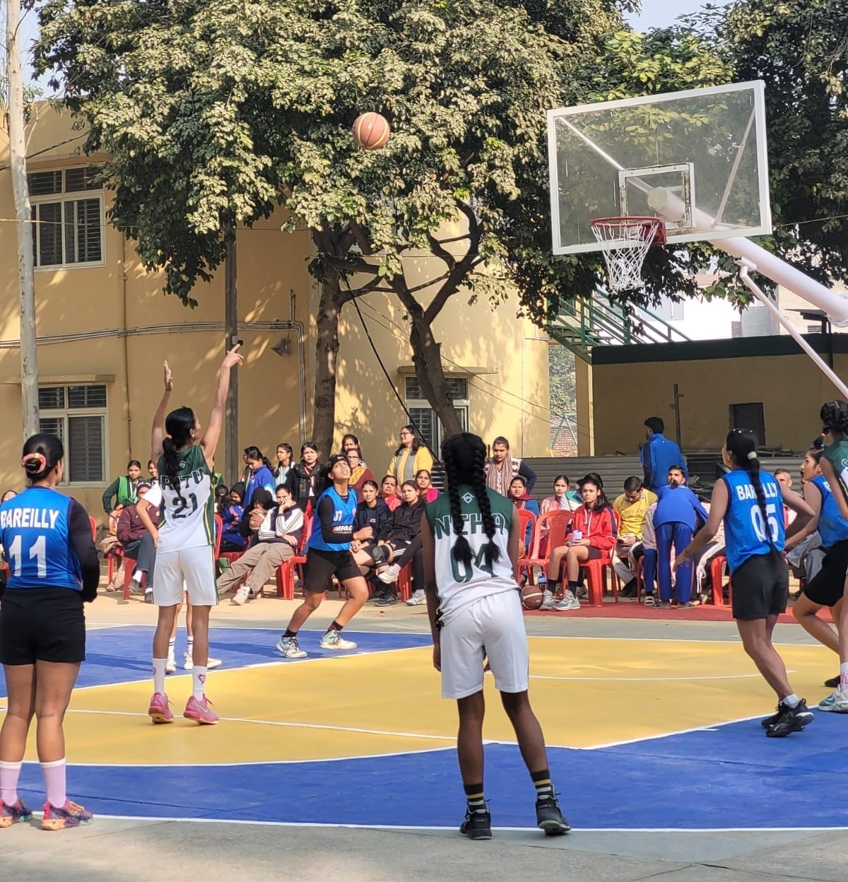 Players showed their strength in basketball