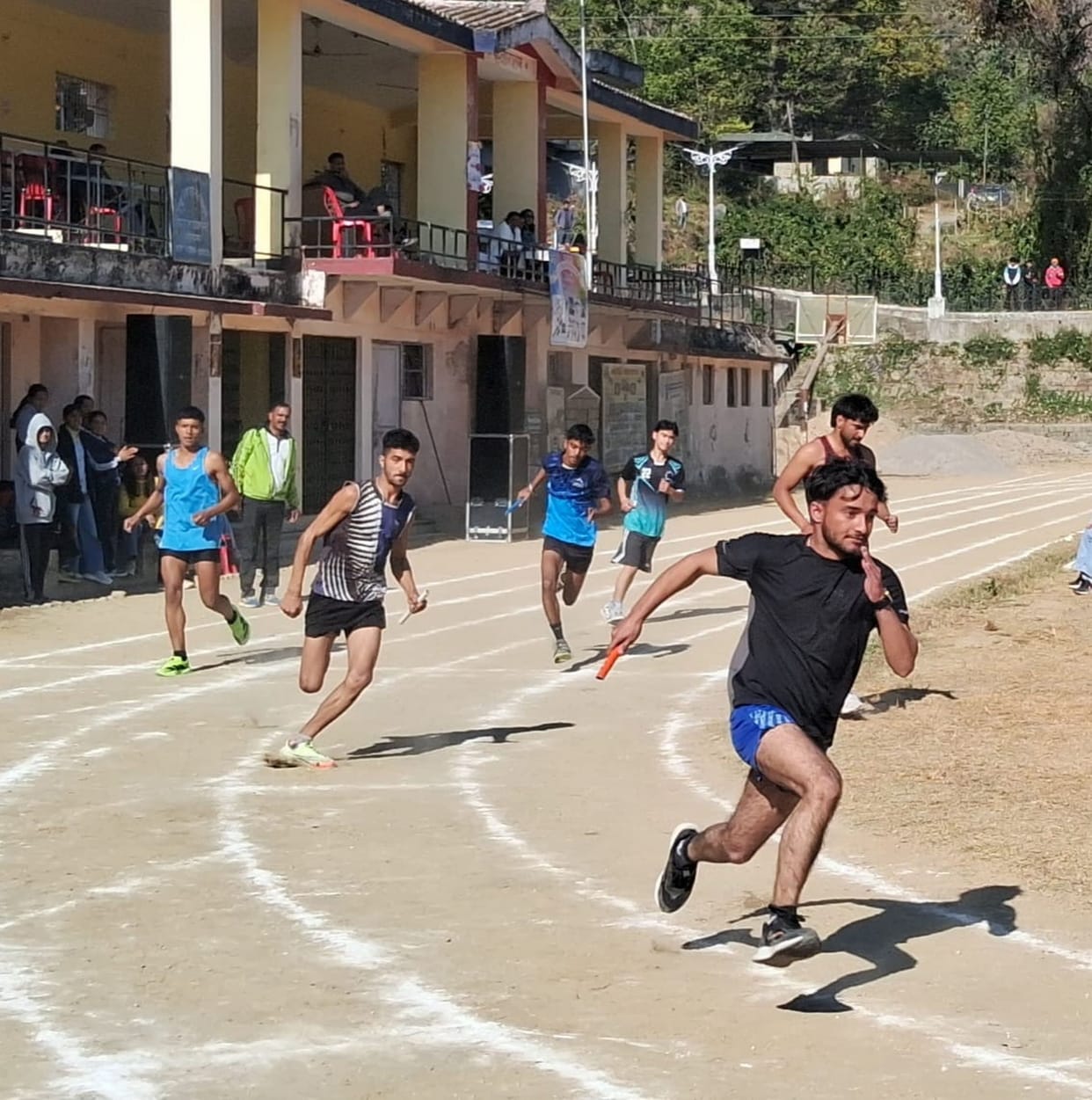 Karna won the gold medal in the 5000 meter race.