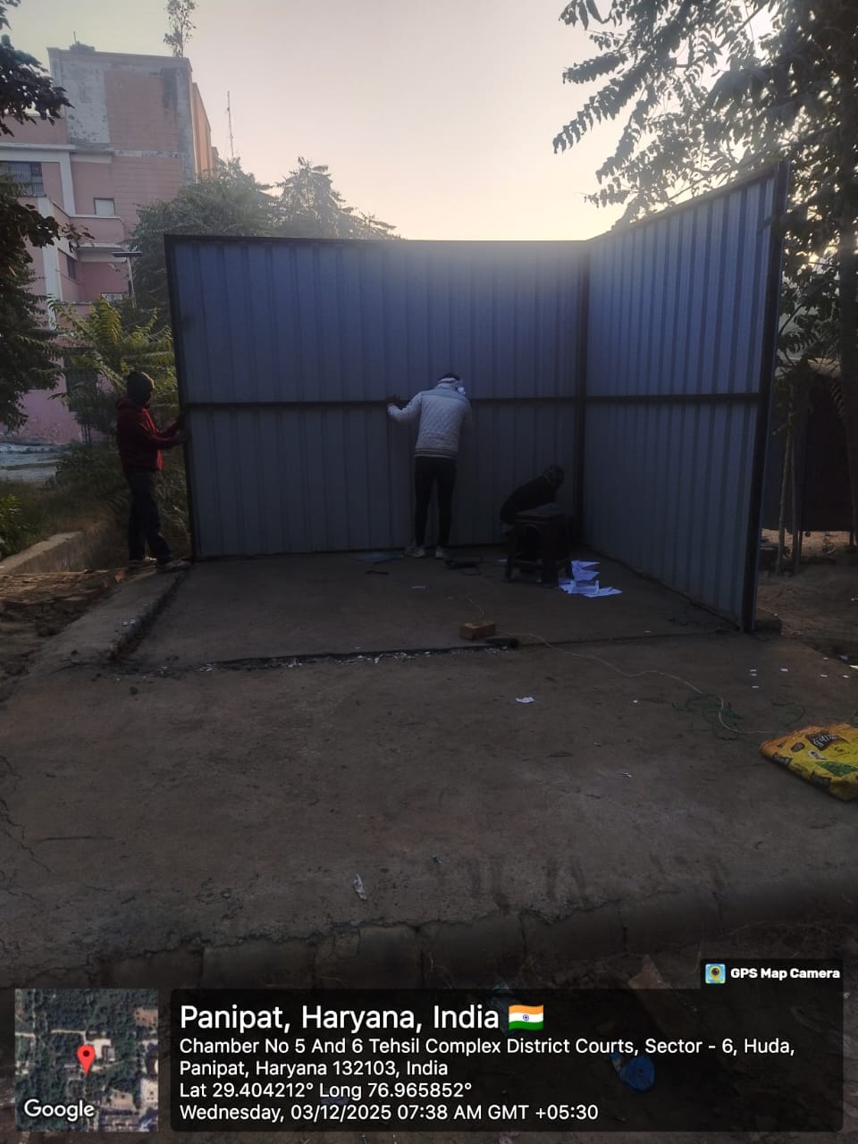 Hatwaya illegal hole from District Secretariat premises