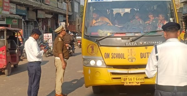 12 school vehicles were fined 24,000 rupees.