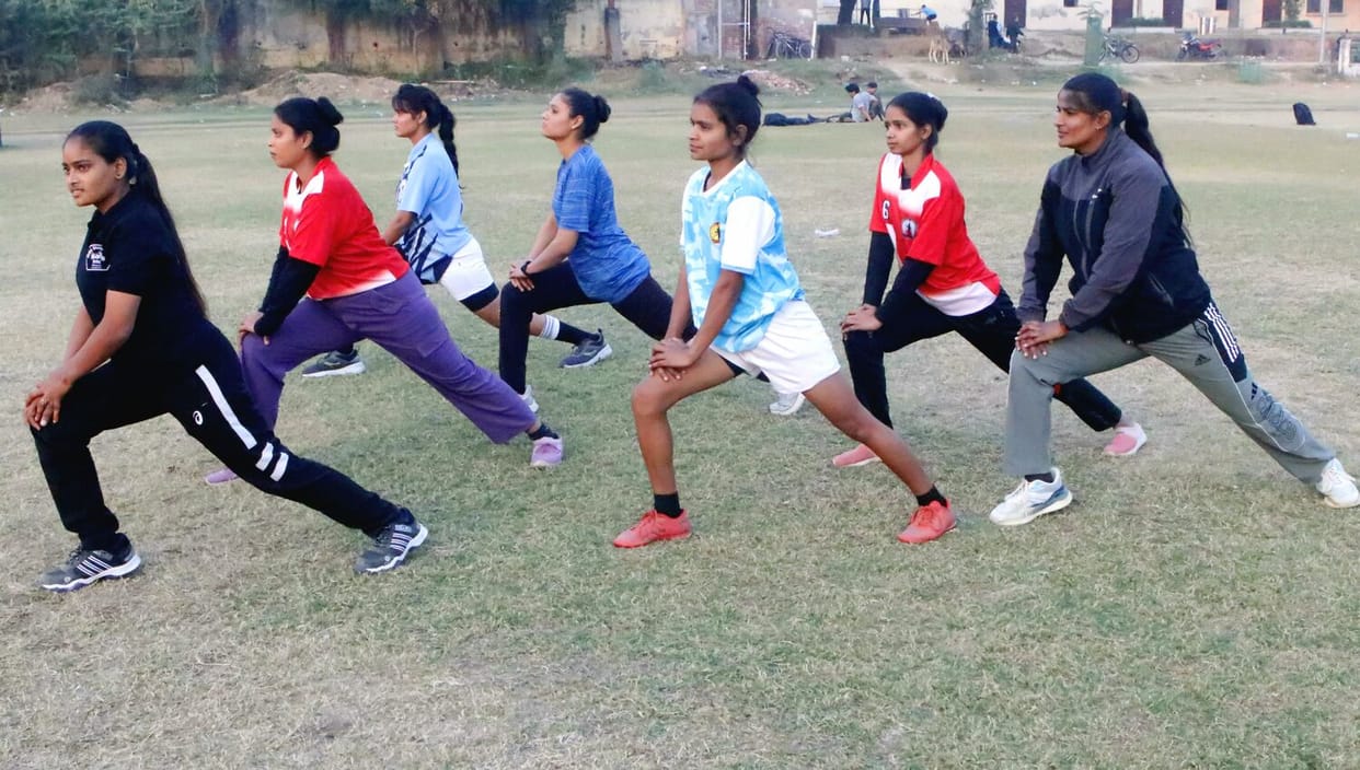 Young women are working hard to join the army.