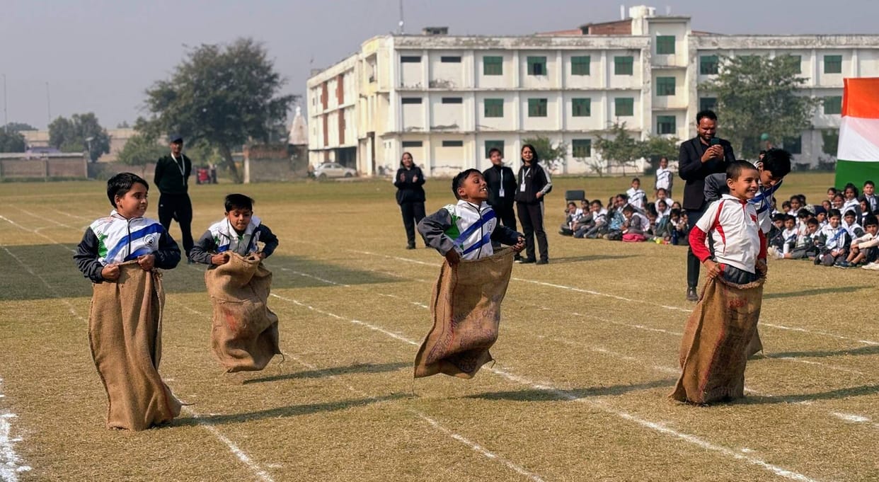Asab Rajput first in long jump