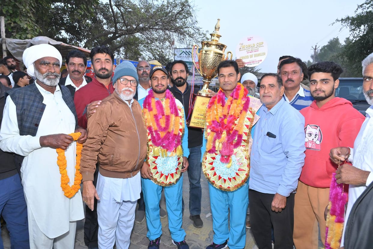 Welcome to the players of village Panihari who returned victorious from New Zealand