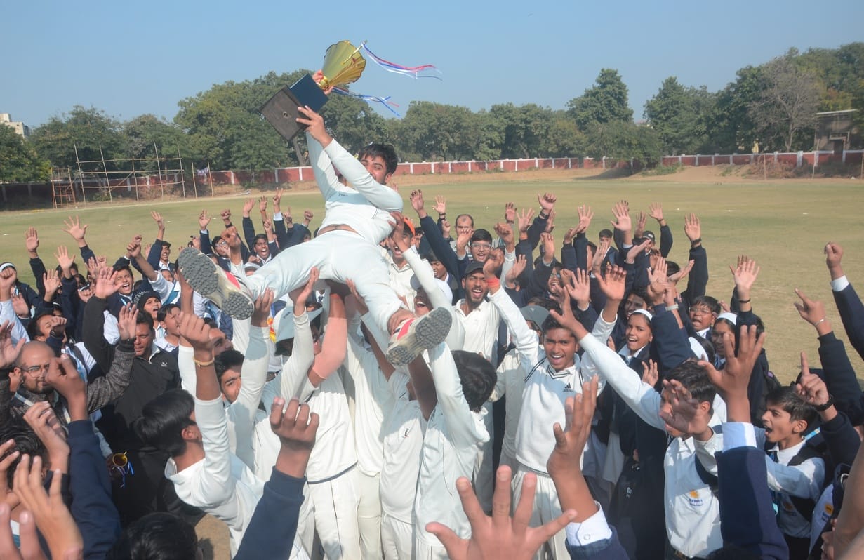 Gayatri Public School defeated DPS in the final.