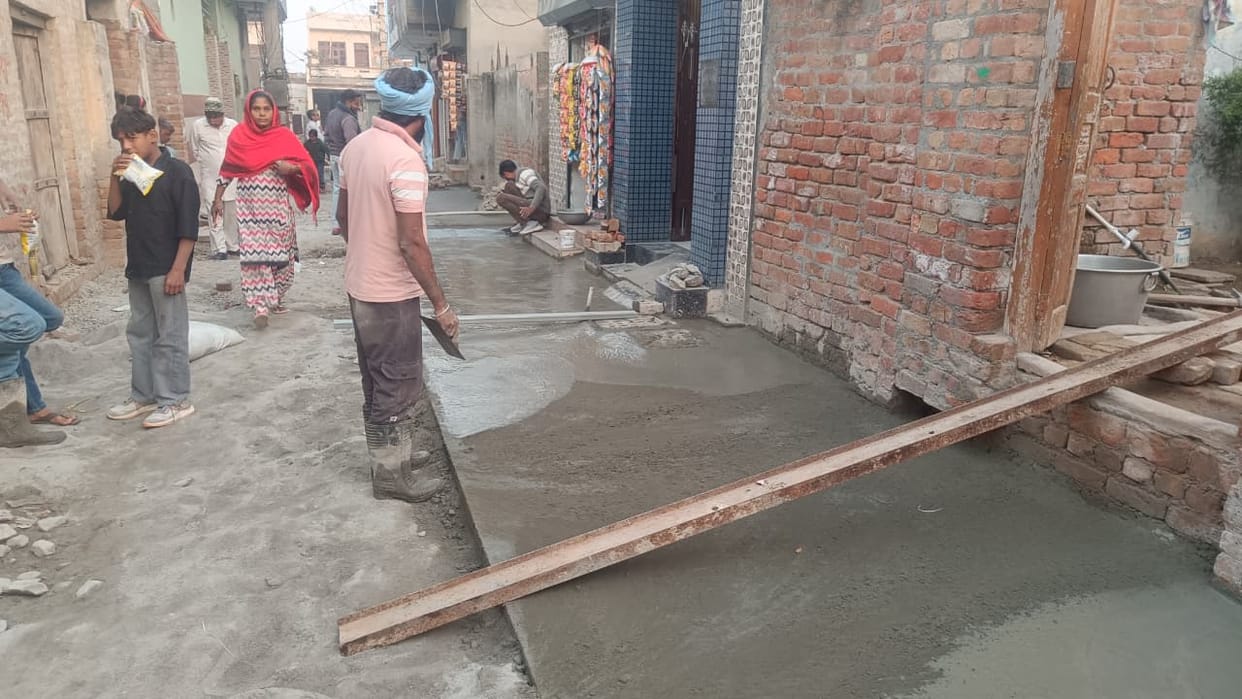 Protested against the use of substandard material in street construction