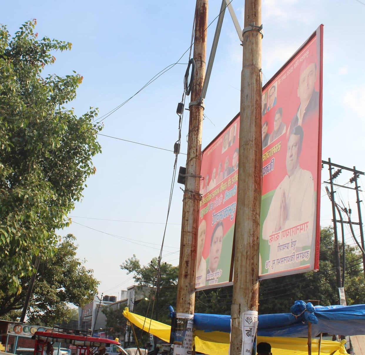 Illegal hoardings engulf the city, costing the municipality lakhs of rupees every month.